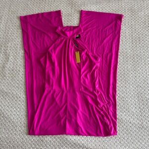 Alexia Admor Meghan Jumpsuit Women's Size 8 Halter Party Sleeveless Hot Pink NWT